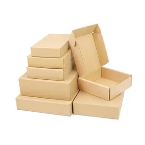 16 17 18 19cm Strong card slot load bearing customized size airplane box corrugated mailer paper gift box