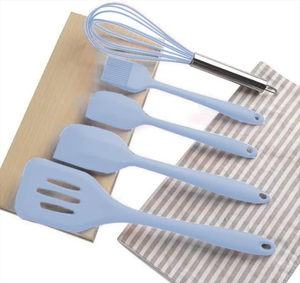 Heat Resistant Nonstick <b>Red</b> Silicone Baking Utensil Sets with Stainless Steel Handles for Professional Kitchen Cake Pastry - Product Image 4