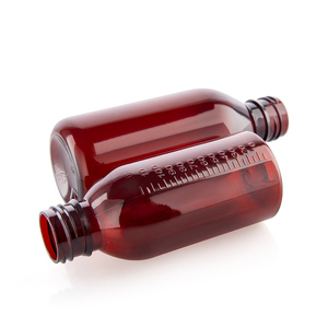 Botella de Plástico para Pociones de 200 ml (6.6 oz), Botella de PET Ámbar para Jarabe para la Tos con Tapa a Prueba de Niños y Segura para Líquidos Médicos - Product Image 4