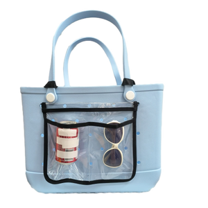 Waterproof EVA Cosmetic <b>Makeup</b> Pouch for EVA Beach Bag Accessories Zipper Insert Organizer Beach Tote Storage Bag for Travel - Product Image 1