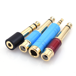 Adaptador de Audio Chapado en Oro de 6.35mm a <span class=keywords><strong>RCA</strong></span>, Convertidor de <span class=keywords><strong>Jack</strong></span> de 3.5mm a 6.35mm - Product Image 2