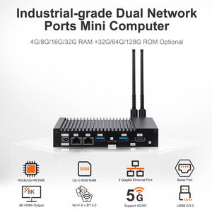 DEC-3588 mini-PC Android 12/13 Rockchip RK3588 <span class=keywords><strong>8K</strong></span> AI 8 cœurs 64 bits 32 Go NPU 6Tops Linux QT Debian 10/11 Ubuntu 18.04/20.04 AIoT - Product Image 5