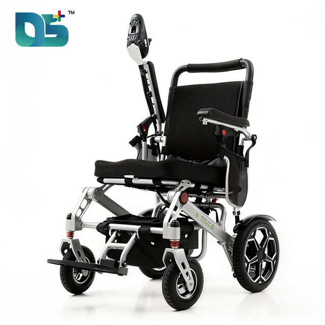 Smart Joystick Controller Remote Control Lightweight Portable Travel Brushless Foldable Power Wheelchair for Elderly