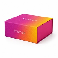 Caja de Regalo Magnética Plegable con Logotipo Personalizado, Caja de Papel Rígida Plegable con Cierre Magnético y Color Degradado de Lujo para Cosméticos y Ropa