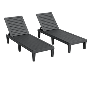 Factory Direct Price Bamboo sun lounger <b>Sunbed</b> single/ double position Adjustable Modern Tapered Leg <b>Sunbed</b> Pool Lounge Chairs - Product Image 1