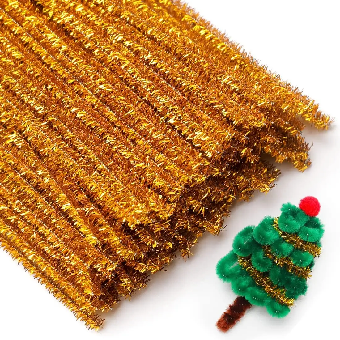 Praisebank Pipe Cleaners, Pipe Cleaners for Crafts (200pcs 20 Multi-Colored),12 inch Long Pipe Cleaners in 20 Colors.