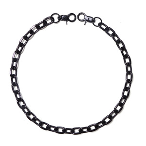 yueli Trendy Hip Hop Two Tone Waist <b>Chain</b> Zinc Alloy Nightclub Fashion Body <b>Chain</b> <b>Black</b> And White Patchwork Single Layer - Product Image 5