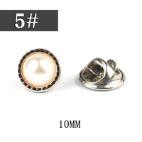 Bouton de broche Anti-nu, 1 pièce, sur mesure, pas de couture, bouton de perle populaire