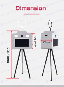 Photomaton de fête de haute qualité 2026 avec écran tactile 21,5 pouces et coque de transport pour événements - Product Image 3