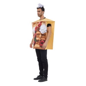 Disfraz de Eraspooky Waffle unisex de manga corta para fiesta de Halloween, talla única para adultos - Product Image 3