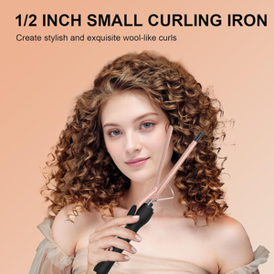 Rizador de Pelo Pequeño de 9 mm para Hombres y Mujeres, Rizador Profesional Delgado para Rizos en Espiral Apretados - Product Image 4