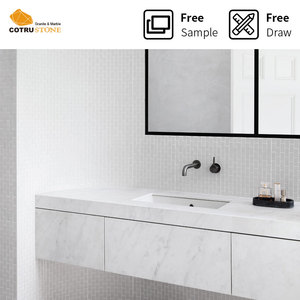 Macédoine nouvelle carrière Style moderne poli Polaris marbre nouveau Civic blanc intérieur mur sol grande dalle pierre coupée à la taille prix - Product Image 6