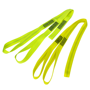 Sangle de traction multifonction personnalisée avec ancrages en sangle cousue et boucles doubles pour l'arboriculture, l'escalade, le sauvetage et le travail en hauteur - Product Image 2