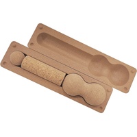 Rouleau de yoga KUKESI CORK 40*10cm 4-en-1 en mousse de liège écologique pour la relaxation musculaire et le massage corporel
