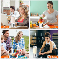 Mixeur à jus d'orange multifonctionnel, mixeur à smoothie, mini mixeur portable rechargeable par USB, petit mixeur personnel électrique, presse-agrumes pour voiture