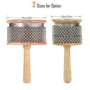 <span class=keywords><strong>Pop</strong></span> Hand Shaker Instrumento <span class=keywords><strong>de</strong></span> percusión <span class=keywords><strong>de</strong></span> madera Cabasa para <span class=keywords><strong>banda</strong></span> Educación musical 3,5 pulgadas - Product Image 4