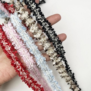 30 màu sắc, 1.5cm Hàn Quốc Vải mũ nón, phụ kiện quần áo, 2 bàn chải đánh răng vàng lông, dệt ren - Product Image 3