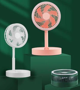 مروحة محمولة قابلة للطي مع إضاءة LED ومحرك بدون فرش، قابلة لإعادة الشحن عبر USB بسعة 2000 مللي أمبير، مناسبة للاستخدام المكتبي والخارجي والتخييم - Product Image 2