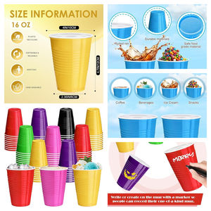 Vasos Desechables <span class=keywords><strong>de</strong></span> Plástico <span class=keywords><strong>de</strong></span> 16 Oz con Temática <span class=keywords><strong>de</strong></span> la Copa Mundial <span class=keywords><strong>de</strong></span> Fútbol, <span class=keywords><strong>para</strong></span> Eventos Deportivos y Celebraciones - Product Image 2