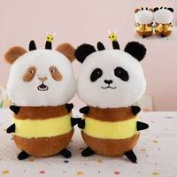 Promotion d'usine : Peluche Panda Abeille de 8 pouces, jouet pour machine à griffes, style mixte, animal en peluche pour enfant