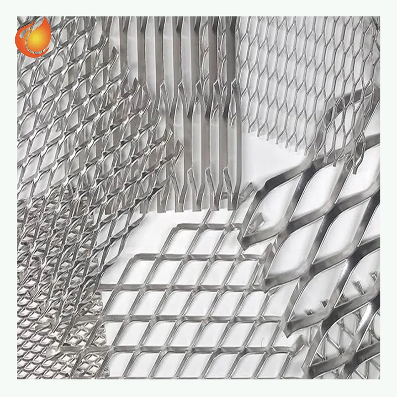 Foglio di maglia metallica espansa in alluminio espanso foglio di acciaio inossidabile rete metallica decorativa