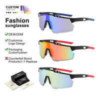 Lunettes de soleil polarisées pour le cyclisme, vente en gros, unisexe, logo personnalisé, sans monture, UV400, sport, course à pied, pêche, VTT, lunettes de vélo