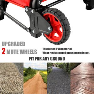 3 in 1 Aluminum Heavy Duty Multifunctional <b>Foldable</b> Platform <b>Cart</b> 300kg Load Capacity OEM Trolley for Shopping Storage - Product Image 4