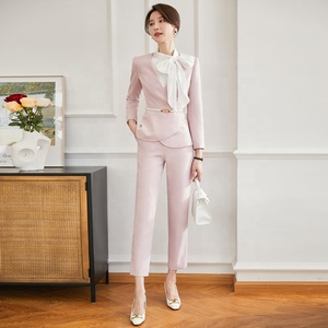 Veste Printemps Léger Femme Vestes d'Affaires Femme rose en Stock Bleu Production Professionnelle Personnalisée - Product Image 1