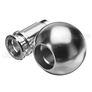 Pomo de Palanca de Cambios Redondo de 5 Velocidades, Universal para Automóvil, con 3 Tornillos Adaptadores - Product Image 4