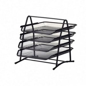 High Quality 4 Layer Mesh Desk Organizer Office <b>A4</b> Paper Document <b>File</b> Tray - Product Image 2