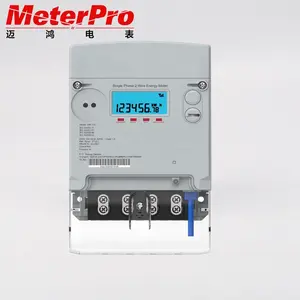 Single phase electricity smart meter with internal relay