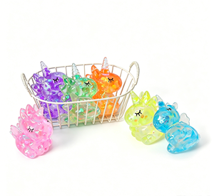 <span class=keywords><strong>Jouet</strong></span> à presser <span class=keywords><strong>Licorne</strong></span> en TPR, motif Cheval Volant Ange de Dessin Animé, avec paillettes colorées, à remontée lente, anti-stress - Product Image 2