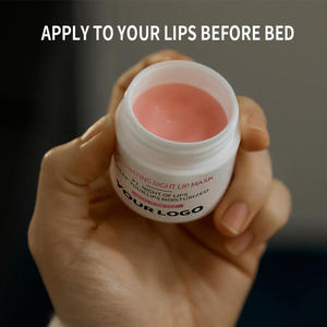 Mascarilla Labial Nocturna Hidratante de Frambuesa Orgánica en Gel, Humectante, Iluminadora y Calmante para Labios Secos y Agrietados, Venta al Por Mayor - Product Image 6