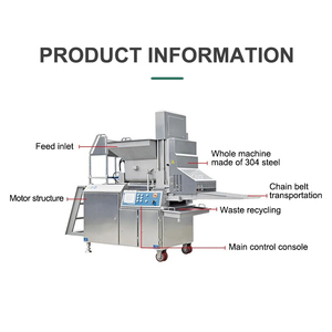 Máquina automática para hacer hamburguesas de procesamiento de carne para línea de procesamiento de alimentos - Product Image 2