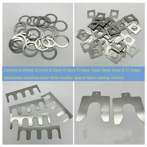 カスタム5052 6061アルミニウムシート加工サービス304 316 321ステンレス鋼ウォッシャー0.05mm 0.1mmシムレーザー切断部品 - Product Image 3