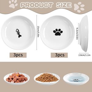 China Factory Muestra gratis Logotipo personalizado Calcomanía Porcelana blanca Platos de cena de cerámica y cuencos para mascotas <span class=keywords><strong>Restaurante</strong></span> Artículos de cocina para el hogar - Product Image 2