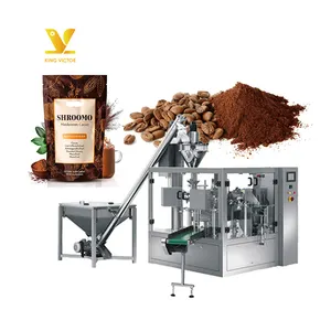 Machine automatique de remplissage et d'emballage de poudre de café 0.5kg 5kg 15kg