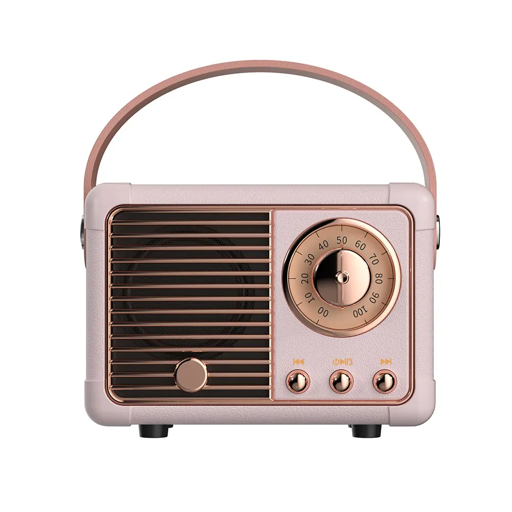 Classical Retro Music Player Monitor Speaker Sound Stereo Portable Decoration Mini Blue Tooth Speakers For Travel