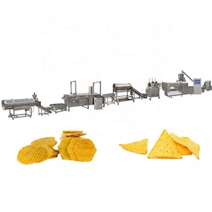 Línea de Producción Automática de <span class=keywords><strong>Doritos</strong></span> Extruidos, Tortillas de Maíz, Snacks, Freidora de Acero Inoxidable, Mezcladora de Masa, Horno de Cocción 200-250kg/h 380V - Product Image 2