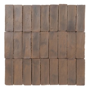 Azulejo Rectangular de Cerámica Marrón Chroma Siena 5x15 para Piso y Pared - Product Image 1