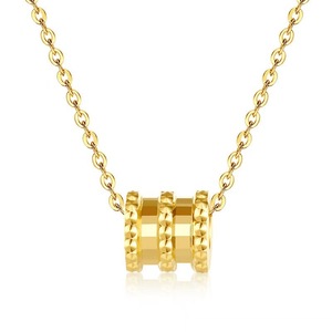 Lucky Charm Slim Waist Necklace Golden Pendant <b>Titanium</b> Steel Clavicle <b>Chain</b> For Women Gift - Product Image 5