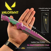 Couteau tactique VALORANT 28CM alliage restauré modèle gaine en cuir artefact militaire collecteur cadeau répliques COSplaying accessoire couteau
