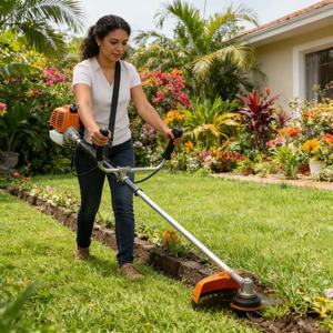 ماكينة قص العشب عالية الجودة بمحرك ثنائي الشوط 1E44F-5 CG520 نوع B سعة 52 سي سي تعمل بالبنزين متوفرة في المخزون - Product Image 3