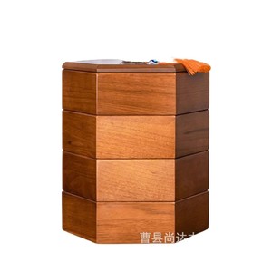 Modern minimalist wooden multi-layer dried fruit <b>tray</b>, living room snack <b>tray</b>, New Year's fruit and snack <b>storage</b> box - Product Image 1