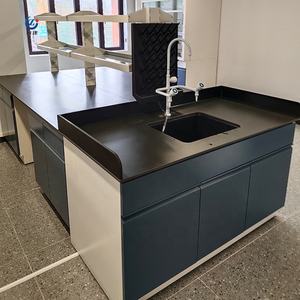 Üniversite laboratuvarı için reaktif raf eğitim mobilya ile sıcak yeni tasarım laboratuvar masası tezgah - Product Image 2