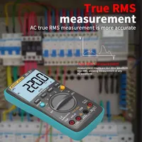 Multimètre numérique ZOYI haute précision True RMS, ampèremètre, voltmètre, testeur intelligent de condensateurs, de température, NCV, Ohm, Hz, 10A