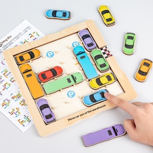 <span class=keywords><strong>Jeu</strong></span> de logique en <span class=keywords><strong>bois</strong></span> Huarong Dao pour enfants : Jouet éducatif stimulant pour entraîner la pensée mathématique et la résolution de problèmes (Sortir la voiture de la <span class=keywords><strong>garage</strong></span>) - Product Image 4