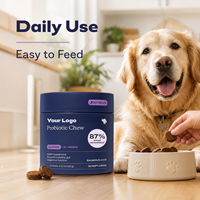 Friandises à Mâcher Probiotiques pour Chiens – Soutien Digestif, Formule Santé Intestinale, Saveur Saumon, Complément Bien-être pour Animaux de Compagnie, OEM