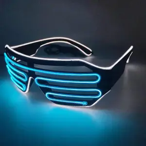 Led shutter party glasses flashing el wire glasses, party decorative el glasses/ el wire glasses/ light up glasses