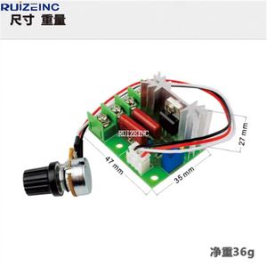 Controlador de velocidad de tiristores de 2000W, motor de <span class=keywords><strong>220V</strong></span>, módulo de regulación de temperatura de <span class=keywords><strong>luz</strong></span> de voltaje de alta potencia, potenciómetro externo - Product Image 4